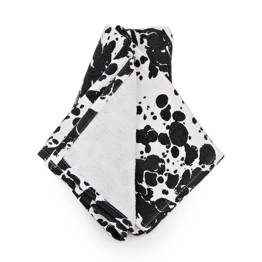 BL52 - Black Swirl Kitchen Towel - Set of 2 2