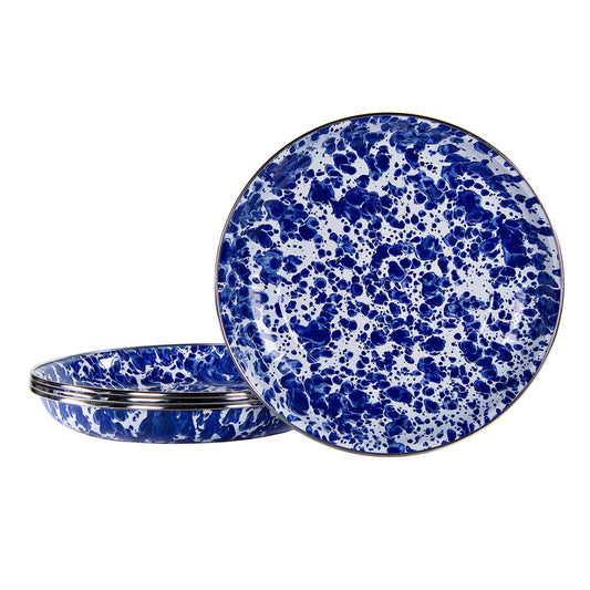 CB04S4 - Cobalt Swirl Pasta Plates - Set of 4 2