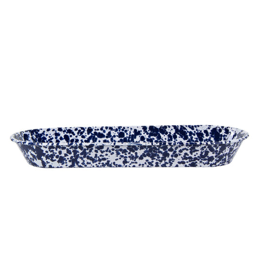 CB10 - Cobalt Swirl Oval Basket 3