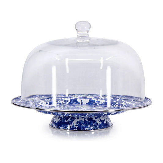 CB76 - Cobalt Swirl Cake Plate 2