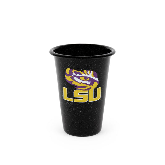 CK93BLA-LSU01-2 - Louisiana State (LSU) Enamelware 14oz Tumblers, Set of 2 - 1