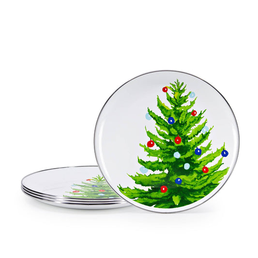 CT56S4 - Christmas Tree Dinner Plates - Set of 4 1