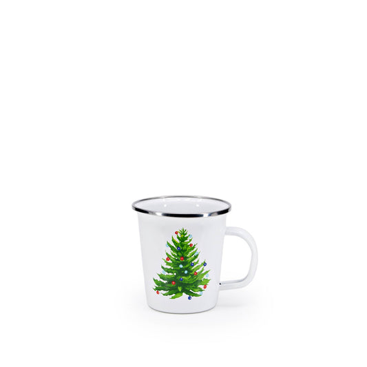 CT66S4 - Christmas Tree 16 oz Latte Mugs - Set of 4 2