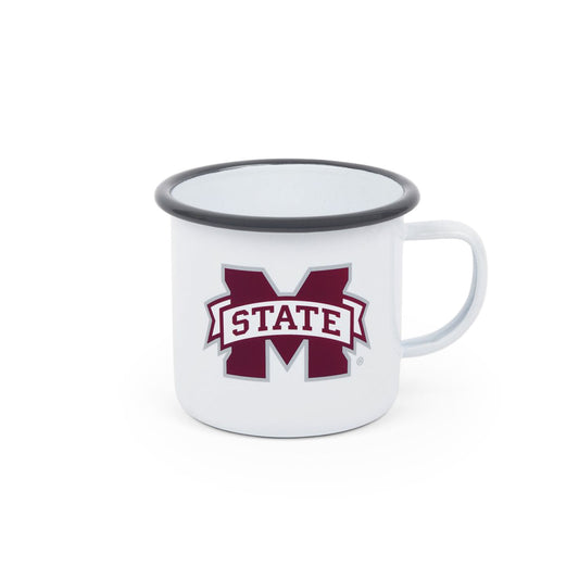 CV112GRY-MSU01 - Mississippi State Enamelware 16oz Mug - 1
