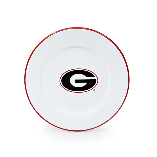 CV20RED-UGA02-4 - U of Georgia Enamelware Dinner Plates, Set of 4 - 1