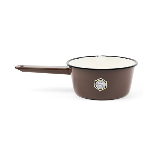 ecomposer-color-brown with black rim, CW605BRBL - Camp Wandawega x CCH Sauce Pot, Brown with Black Rim