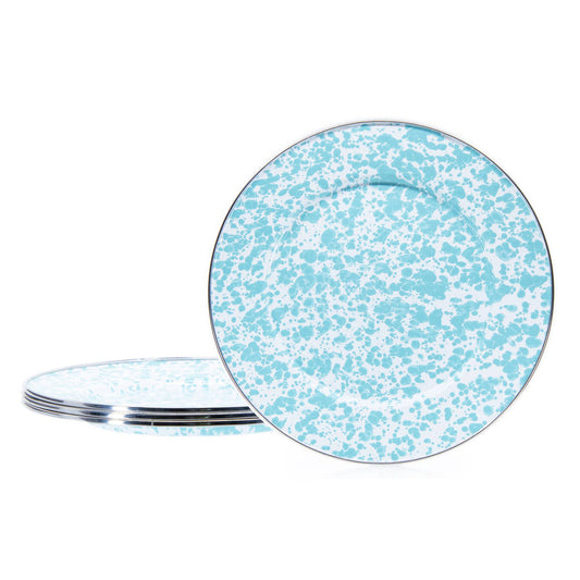 GL07S4 - Sea Glass Swirl Dinner Plates - Set of 4 2