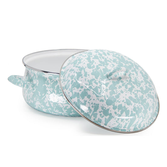 GL31 - Sea Glass Swirl Dutch Oven 2