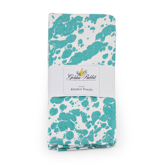 GL52 - Sea Glass Swirl Kitchen Towel - Set of 2 2