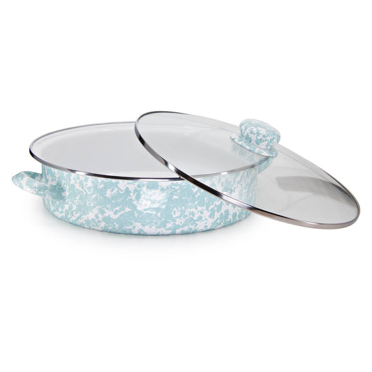 GL80 - Sea Glass Swirl Large Saute Pan 2