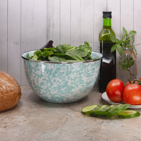 Solid White Large Salad Bowl