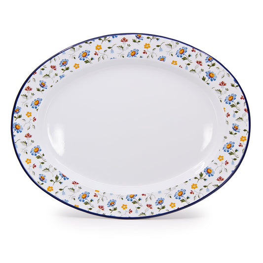 MAXH97FLW-BLU - Max Humphrey x CCH Flowers Small Oval Tray - 1