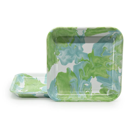 MM09S2 - Modern Monet Square Trays - Set of 2 1