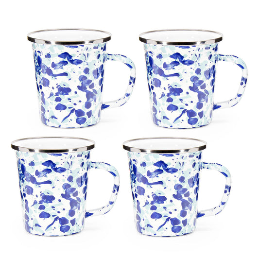OC66S4 - Ocean Swirl 16 oz Latte Mugs - Set of 4 2