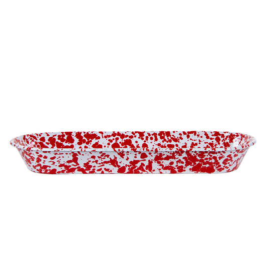 RD10 - Red Swirl Oval Basket 3