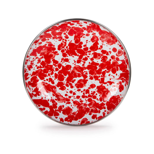 RD62S4 - Red Swirl Appetizer Plates - Set of 4 3
