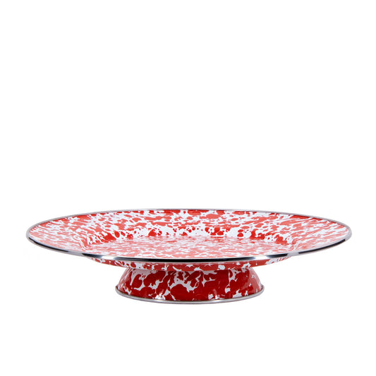 RD76 - Red Swirl Cake Plate 2