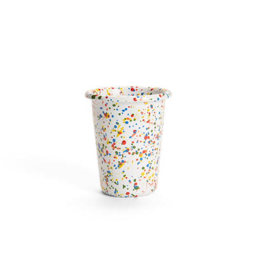 ecomposer-color-white rainbow, RF222WHT-4 - Rainbow Falls 8 oz Small Tumblers, Set of 4, White Rainbow