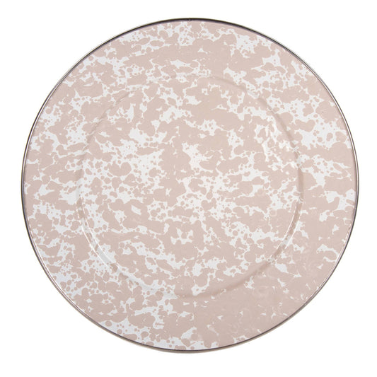 TP26S2 - Taupe Swirl Chargers - Set of 2 2