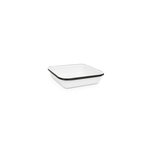 ecomposer-color-black rim, V122BLA-4 - Vintage Small Square Trays, Set of 4, Black Rim