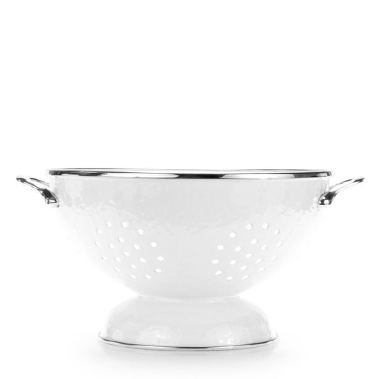 WW25 - Solid White Large Colander 2