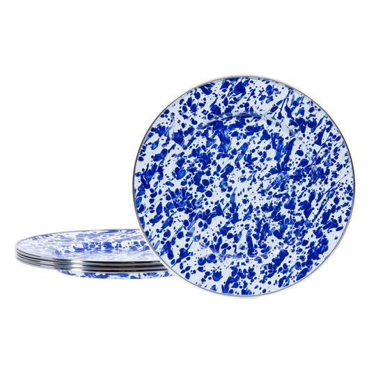 CB07S4 - Cobalt Swirl Dinner Plates - Set of 4 1
