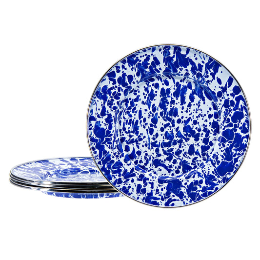 CB11S4 - Cobalt Swirl Sandwich Plates - Set of 4 1