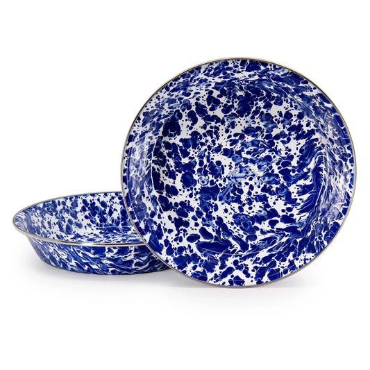 CB17 - Cobalt Swirl Pie Plate 1