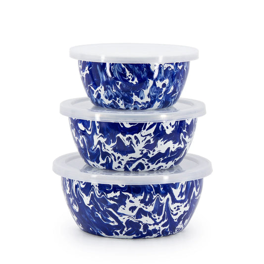 CB30 - Cobalt Swirl Nesting Bowls 1