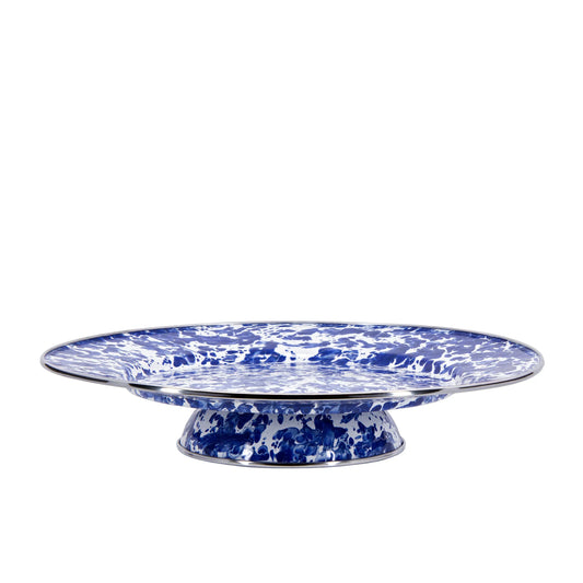 CB76 - Cobalt Swirl Cake Plate 1