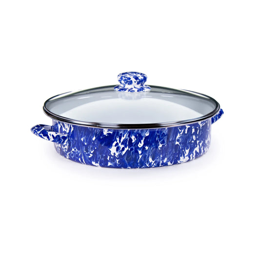 CB80 - Cobalt Swirl Large Saute Pan 1