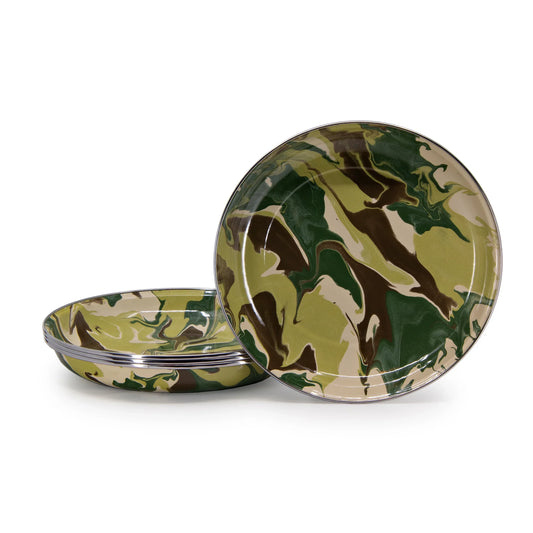 CM04S4 - Camouflage Pasta Plates - Set of 4 1