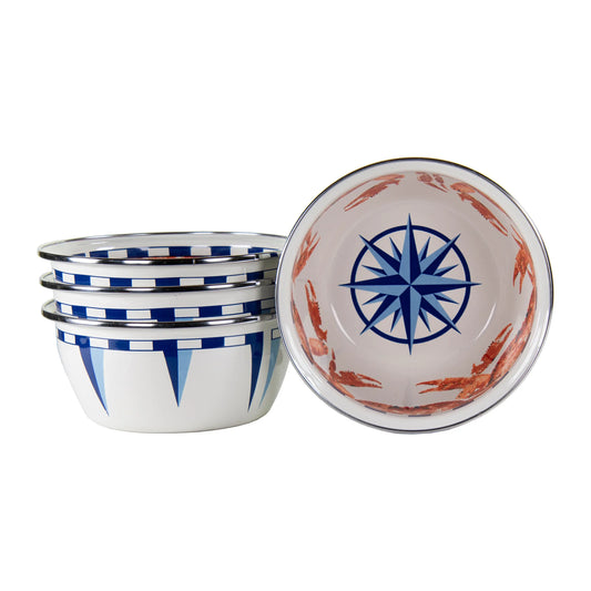 CR61S4 - Crab House Salad Bowls - Set of 4 1