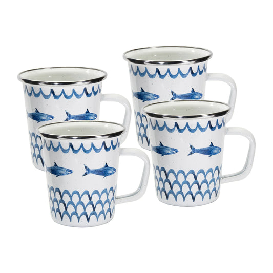 FC66S4 - Fish Camp 16 oz Latte Mugs - Set of 4 1