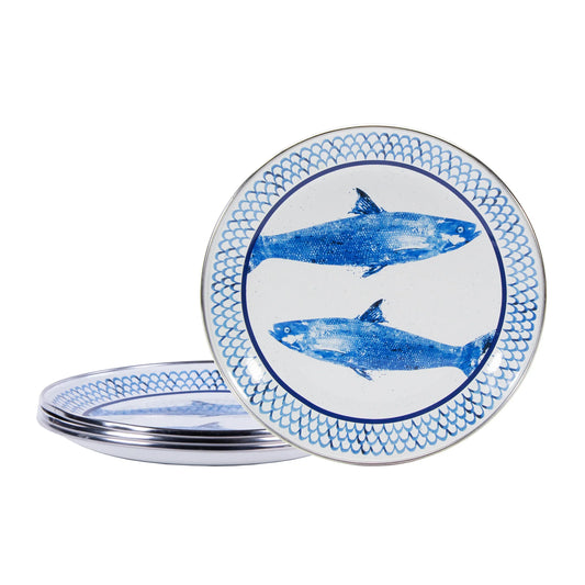 FC69S4 - Fish Camp Sandwich Plates - Set of 4 1