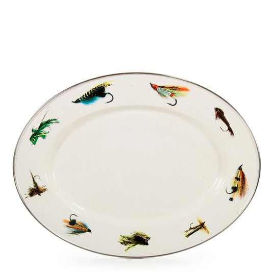 FF06 - Fishing Fly Oval Platter 1