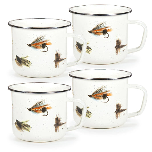 FF28S4 - Fishing Fly 24 oz Grande Mugs - Set of 4 1