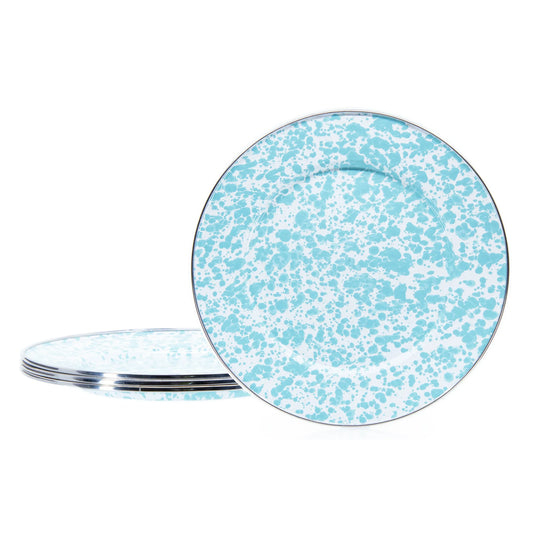 GL07S4 - Sea Glass Swirl Dinner Plates - Set of 4 1