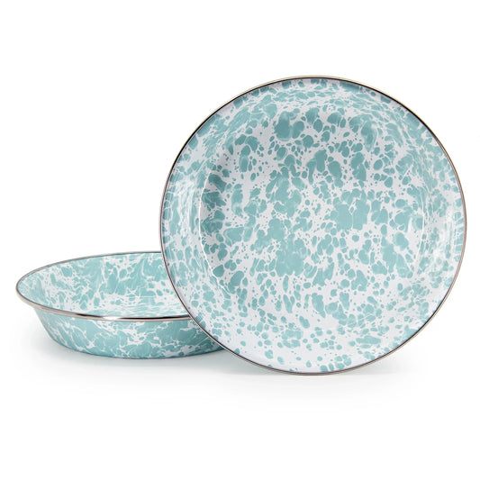 GL17 - Sea Glass Swirl Pie Plate 1