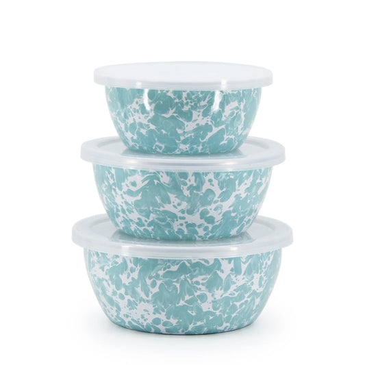 GL30 - Sea Glass Swirl Nesting Bowls 1