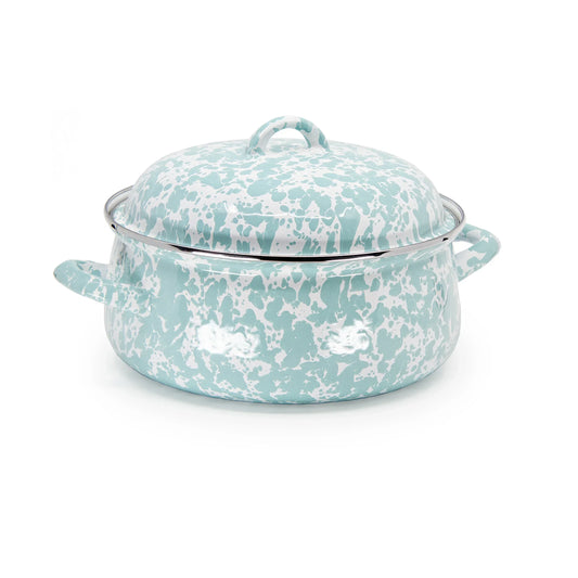 GL31 - Sea Glass Swirl Dutch Oven 1