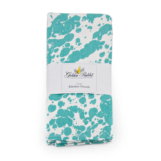 GL52 - Sea Glass Swirl Kitchen Towel - Set of 2 1