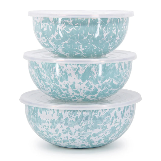 GL54 - Sea Glass Swirl Mixing Bowls 1