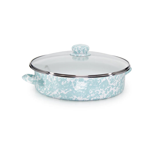 GL80 - Sea Glass Swirl Large Saute Pan 1