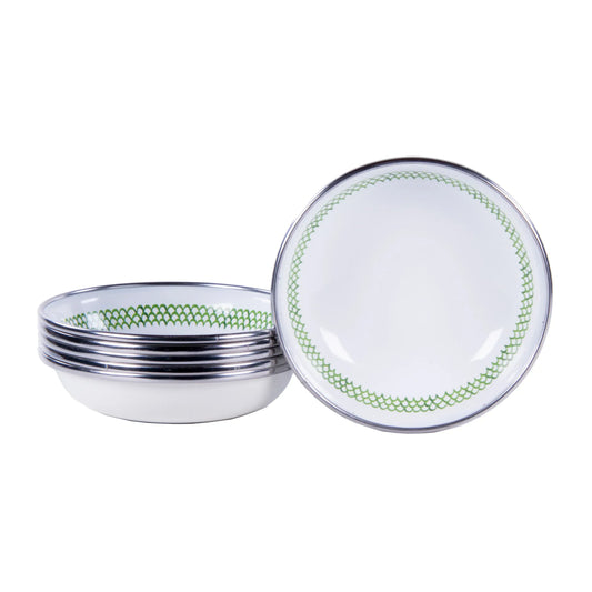 GS59S6 - Green Scallop Tasting Dishes - Set of 6 1