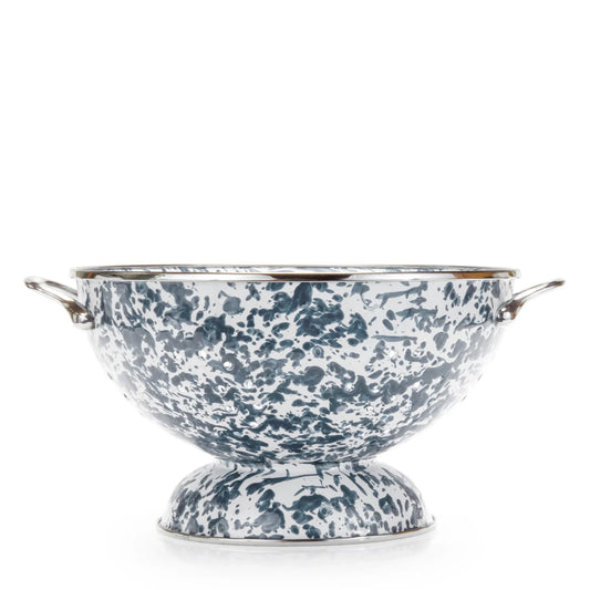 GY25 - Grey Swirl Large Colander 1