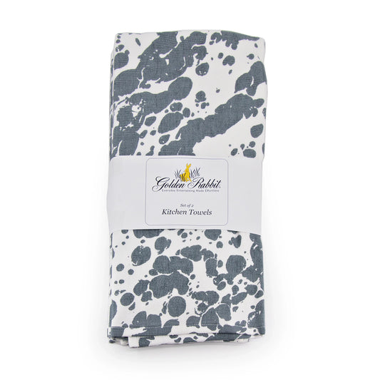 GY52 - Grey Swirl Kitchen Towel - Set of 2 1