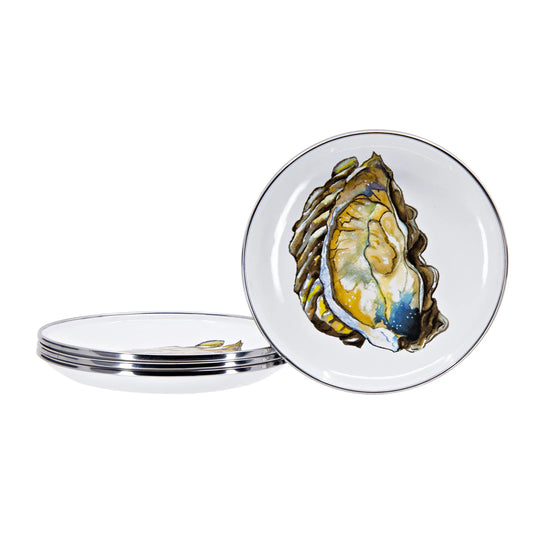 OY62S4 - Oyster Appetizer Plates - Set of 4 1