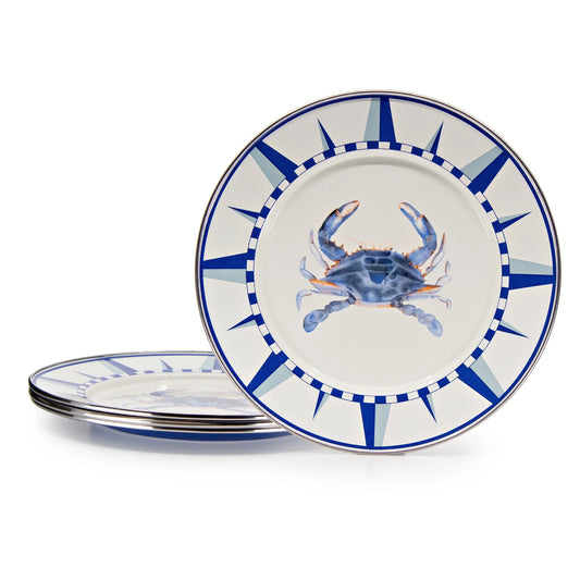 SE07S4 - Blue Crab Dinner Plates - Set of 4 1