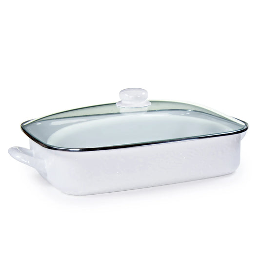 WW15 - Solid White Roasting Pan 1